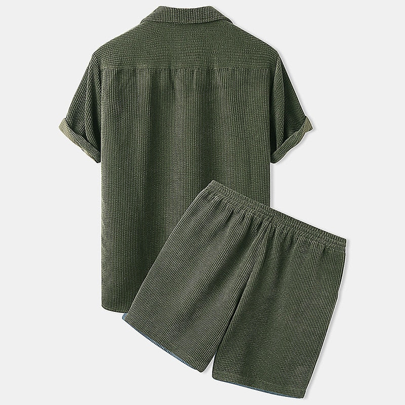 Damian™ - Men's Corduroy Shorts Set